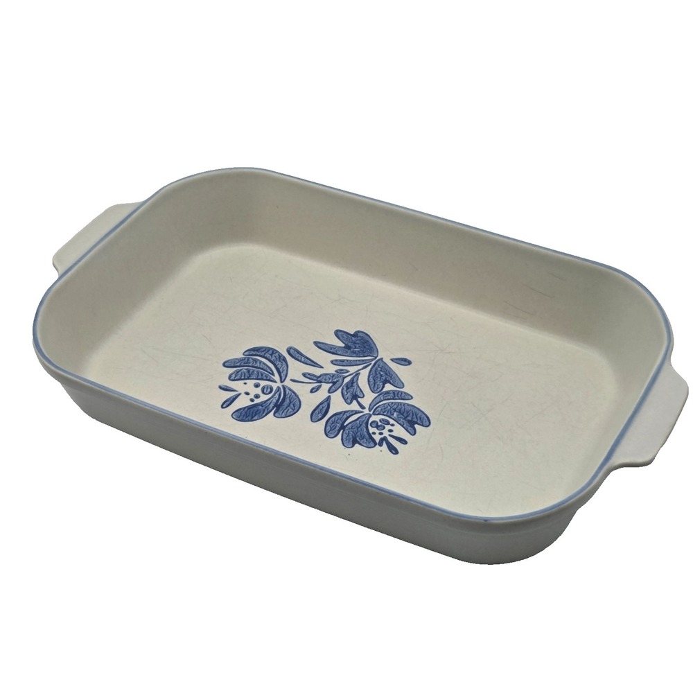 Pfaltzgraff Yorktowne Stoneware Baker Casserole Rectangular Handled USA